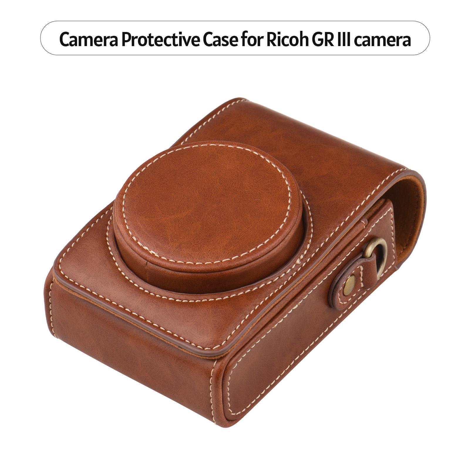 

Портативный чехол для камеры, сумка для переноски, из синтетической кожи, с плечевым ремнем, замена для Sony RX100 RX100 II RX100 III коричневый