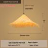 Retro Chinese Bamboo Pendant Light: Nostalgic Straw Hat Design for Hot Pot and Local Cuisine Restaurants