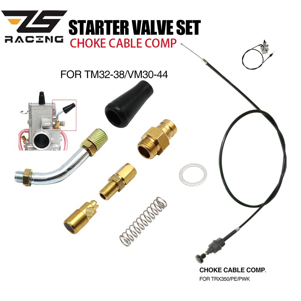 ZS Racing FCR PE PWK Chokehebelkabel für Choke-Umrüstsätze MK-413 TM VM Vergaser Kabelstarter-Kit Kabelbetätigter Choke
