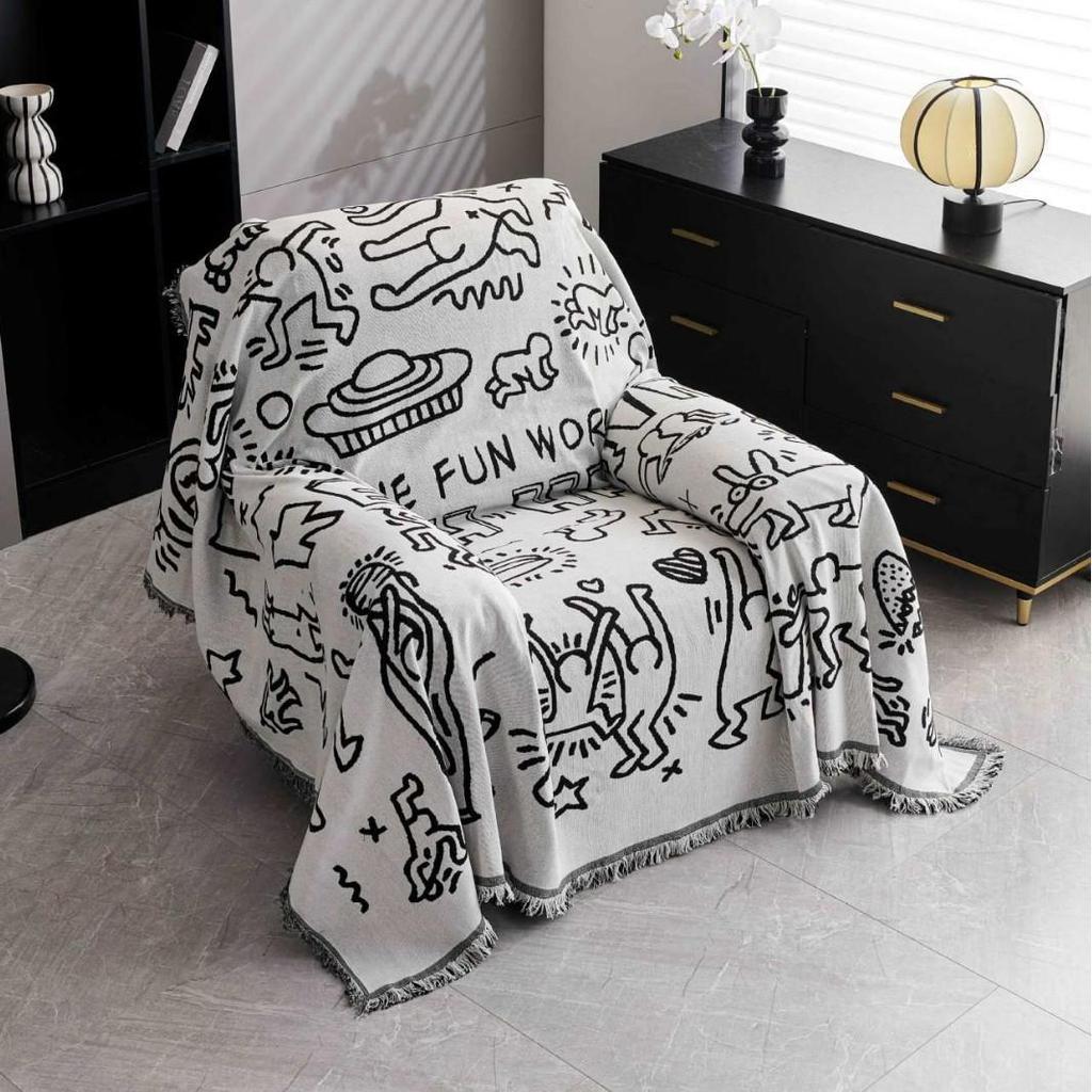 First Class Raumkapsel Chiwah Sofa Rutschfestes Überzugset - Einzelner Vollbezug und Deckenhandtuch