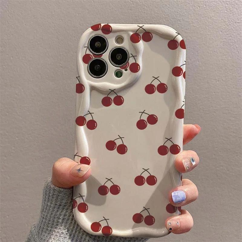 Case Cover For VIVO V50 V40 Lite Y39 Y17S Y36 Y28 Y19S Y22S V30 V29 Pro V30E V29E Y21 Y33T Y33S Y21S shell Flower Fruit Wavy