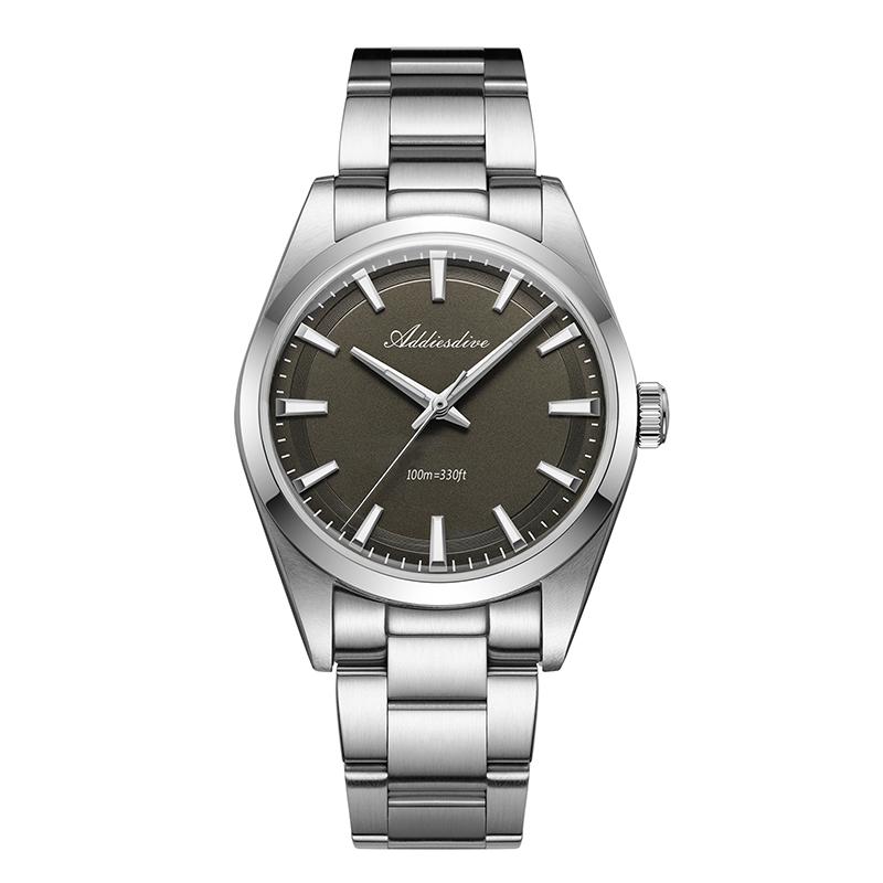 ADDIESDIVE Hot Sale AD2066 Quartz Watch Simple Waterproof Wristwatch Bubble Mirror Pot Cover Glass Stainless Steel Men's Watches