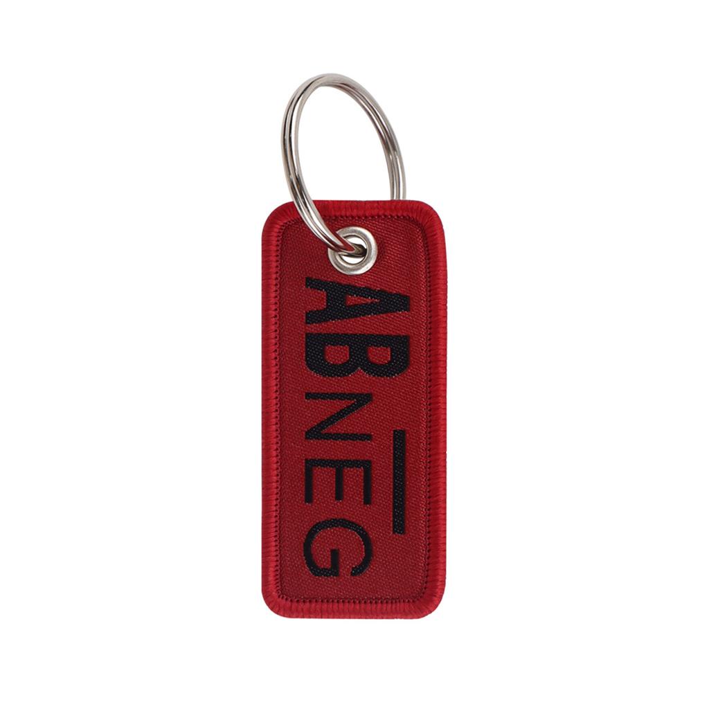 Blood Type Embroidered Keychain Pendant Fashionable Accessory for Bags and Backpacks Handmade Student Key Decoration