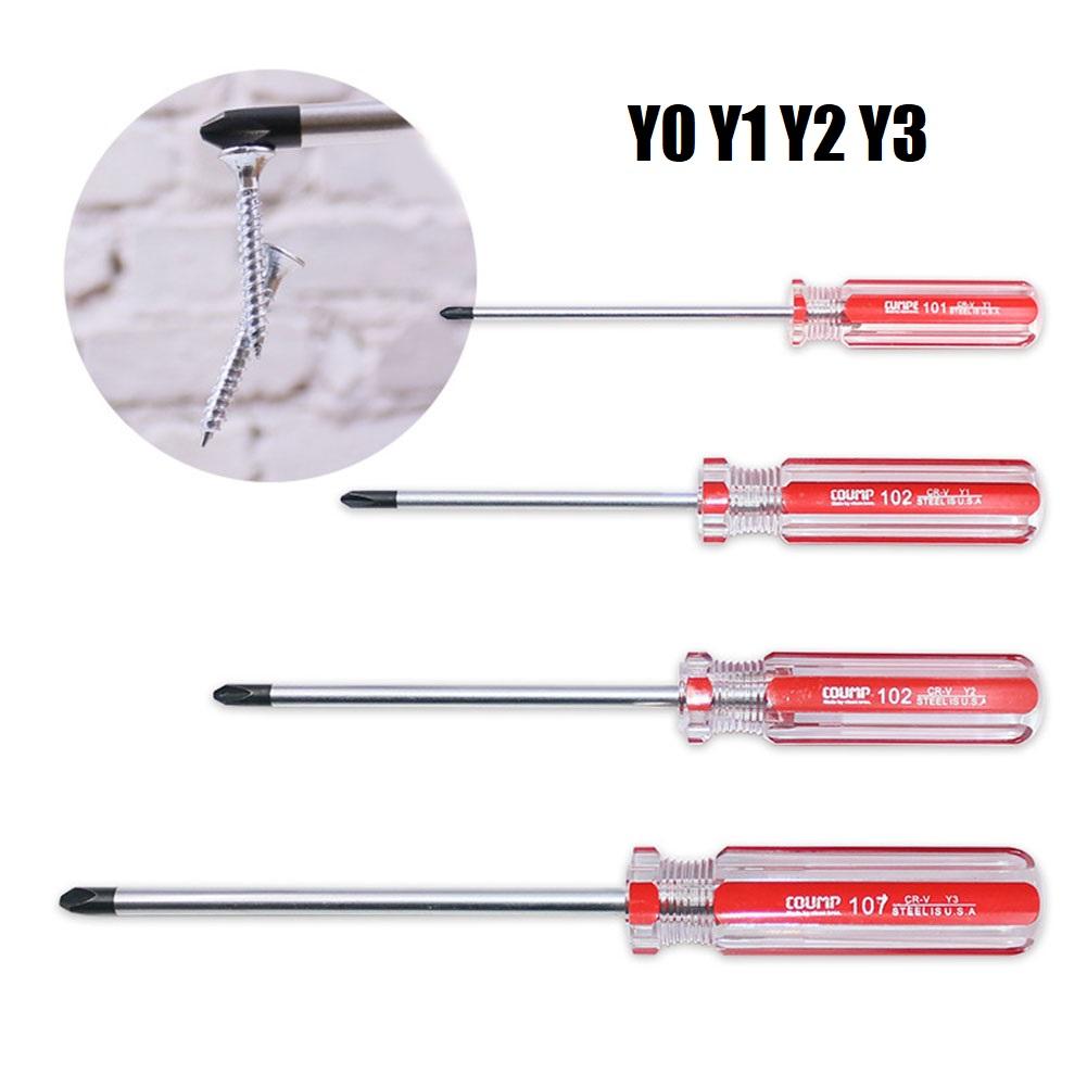 4pcs Y-shaped Screwdriver Chrome Vanadium Steel Nonslip