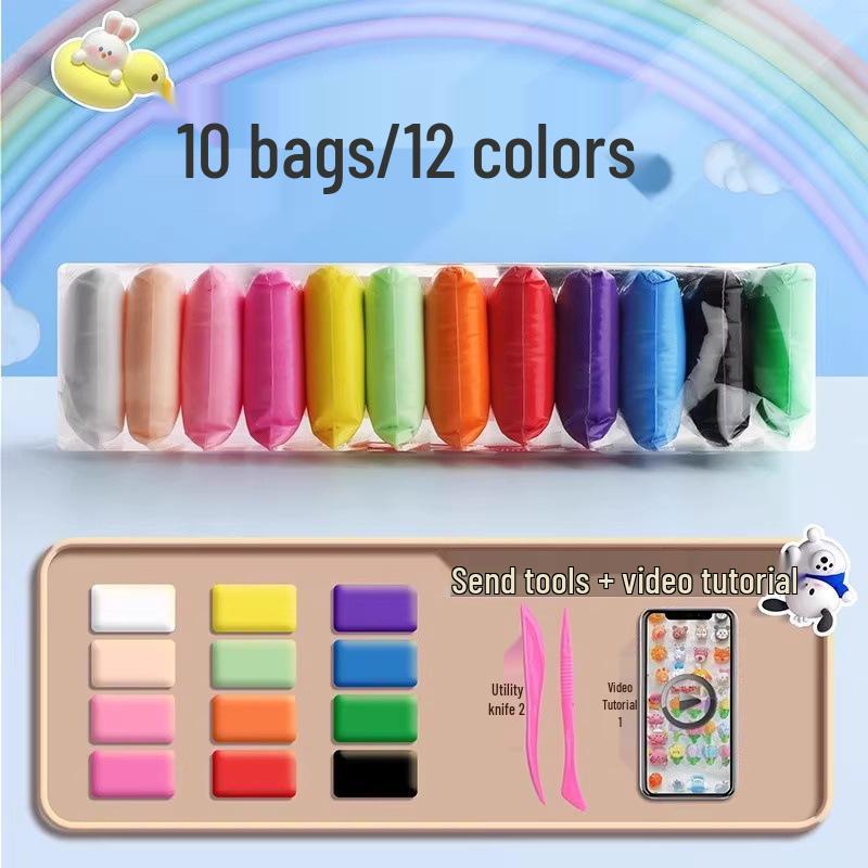 36-Color Clay Set for Kids - Multicolored Plasticine for Kindergarten and Primary School Projects