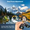 FOCUHUNTER 10x25 Compact Binoculars with Case and Focus BAK9 Prism for Adults and Children Wheel, Multi-Coated Telescope, Waterproof, Birdwatching,