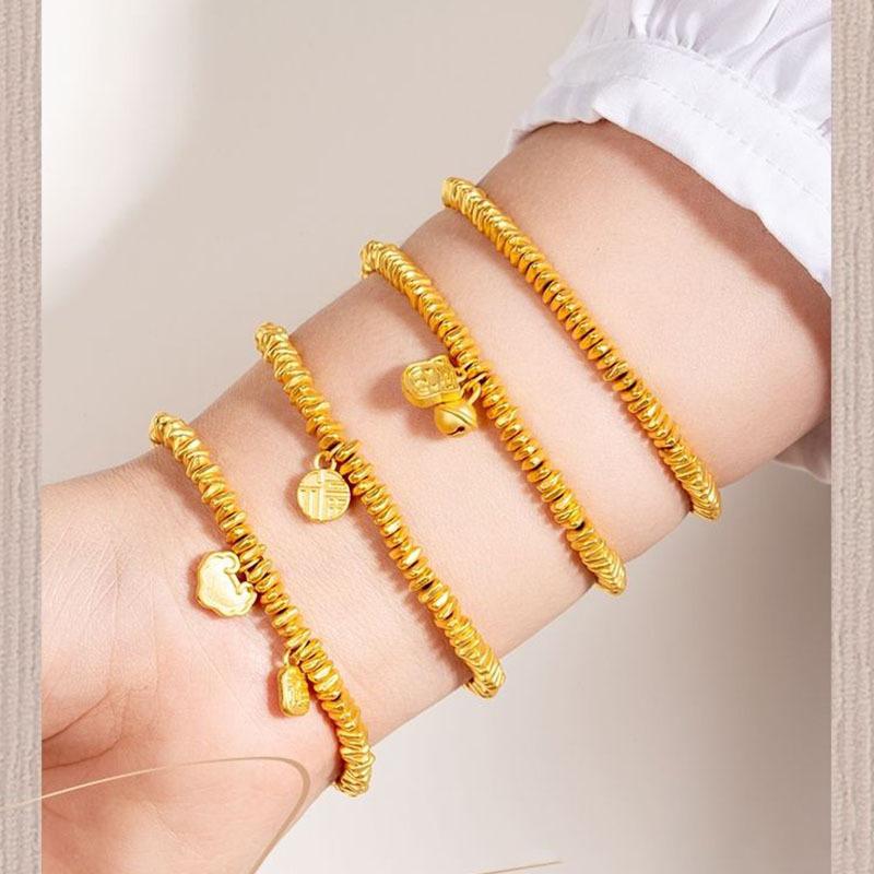 Small Broken Gold, Broken And Stacked Safely, Wearing Bracelets, Women'S High-End Light Luxury Entanglement Bracelets.