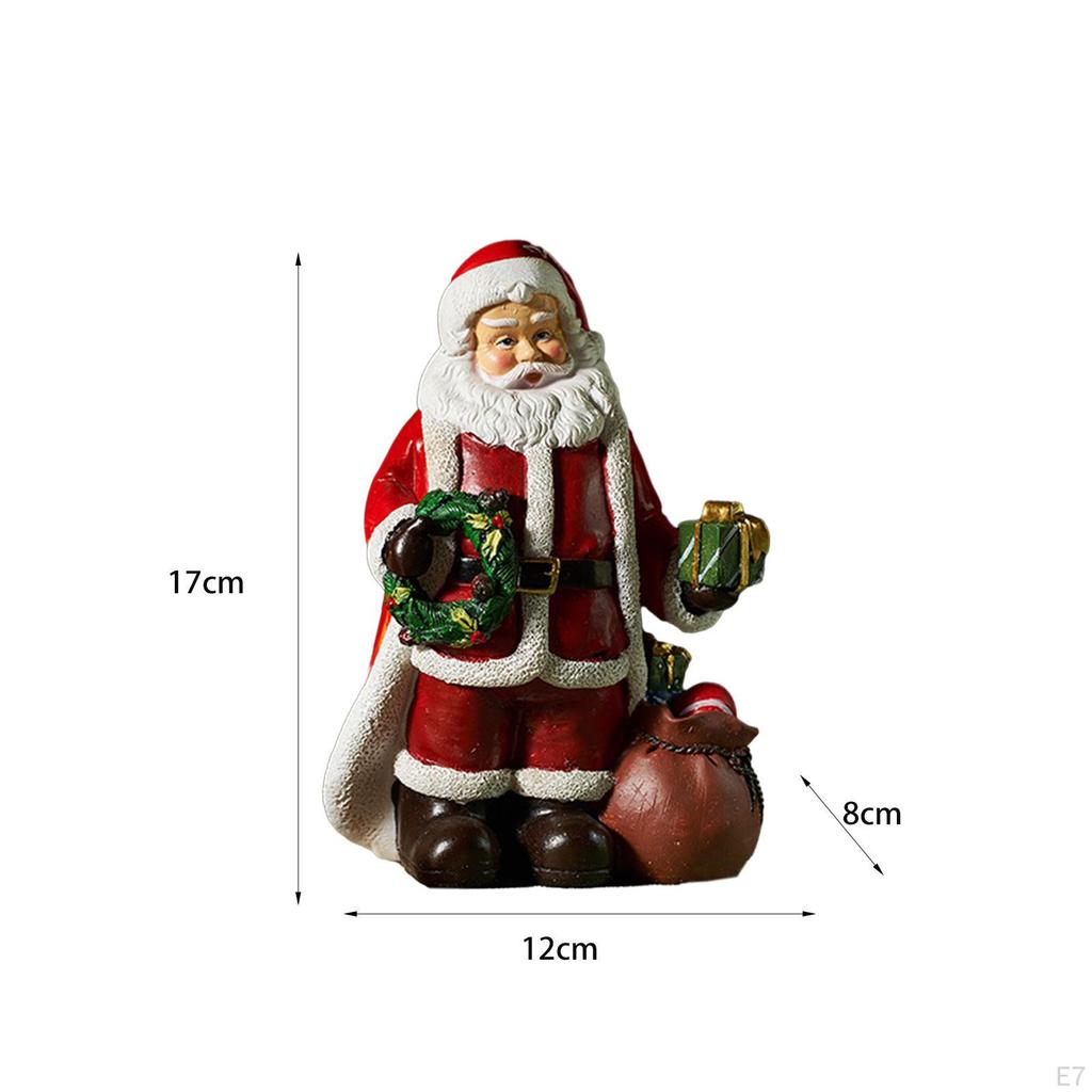 Festive Santa Claus Figurine for Home Decor