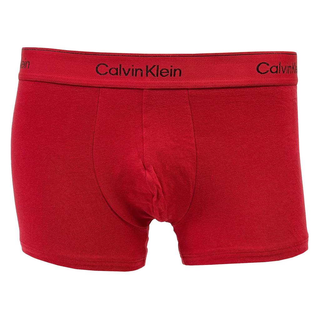 Calvin Klein Boxer Summer Size L Briefs, Low-Rise, Underwear, Men's, 3-Pack, Cotton, Black/Red, [Used]