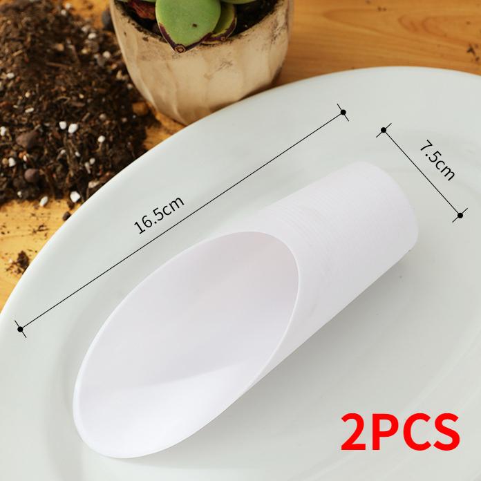 2pcs Plastic Bucket Shovel Potted Cultivation Cylinder Mini Fleshy Plant Soil Spade Shovel Gardening