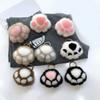 Animal Paw Cat Paw Keychain Fluffy Plush Car Key Ring Kawaii Faux Fur Keychain  New Year Gift