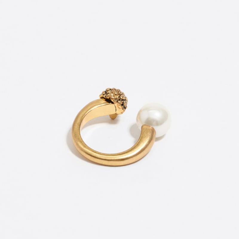 BIMBA Y LOLA [25FW] Gold Eagle Pearl Ring B256AIR005IVD