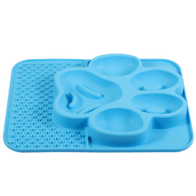 New Pet Supplies Slow Food Plate Suction Cup Licking Pad Sniffing Pad Anti-choking Dog Plate Silicone Pet Licking Pad Food