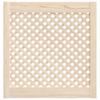 Cabinet Doors 2 Pcs Grid Design 59.5 X 61.5 Cm Solid Pine Wood