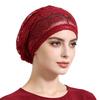 Stylish Lightweight Slouchy Beanie Netting Fabric Floral Design Crochet Beanie Hat Cozy Handmade Knit Skull Hat Headwear