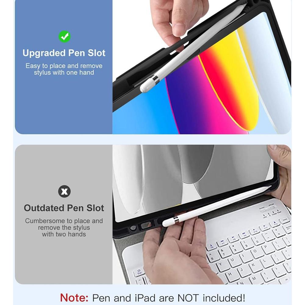 Capa para Pad 7 11,2 polegadas, Capa com teclado Bluetooth para Pad 7 Pro 11,2 polegadas