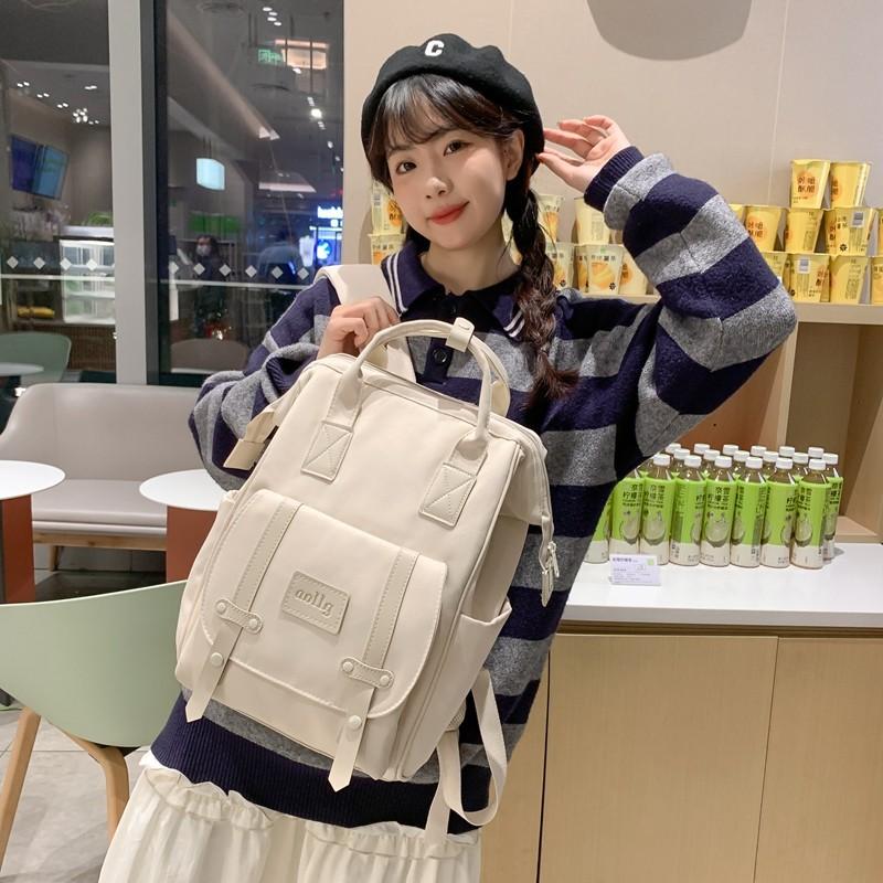 Schoolbag new backpack simple female college bag lightweight versatile Japanese student schoolbag large capacity travel backpack