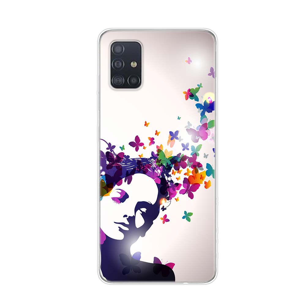 Cute Butterfly Fashion For Samsung Galaxy A01 A11 A12 A22 A21S A31 A41 A42 A51 A71 A32 A52 A72 A02S Soft Phone Case