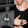 Kryształowe geometryczne naszyjniki i wisiorki dla kobiet Collier Femme Modne długie naszyjniki statement Akcesoria Łańcuszek do swetra Biżuteria