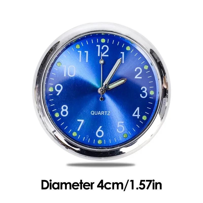 

Luminous Car Clock Ornament Auto Dashboard Clock Waterproof Electronic Clock Quartz Watch Bicycle Motorcycle Watch синий