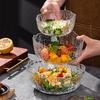Japanese Glass Bowl Exquisite High Quality Tableware Home Soup Bowl Dessert Fruits Dishes Salad Bowl Kitchen Accessories