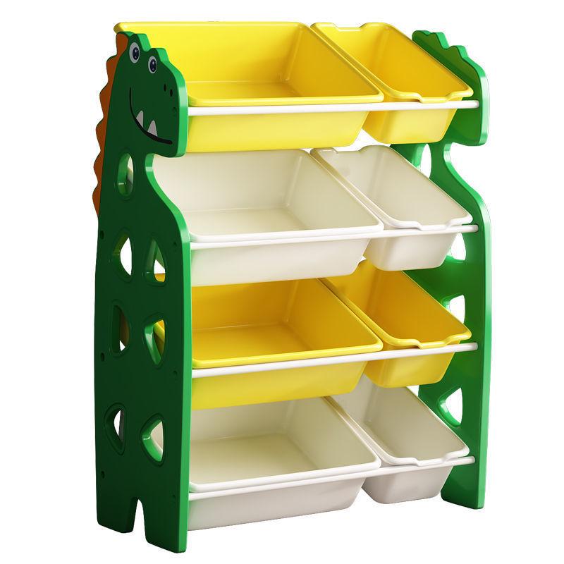 Dinosaur-Themed Kids' Multi-Layer Storage Shelf and Organizer