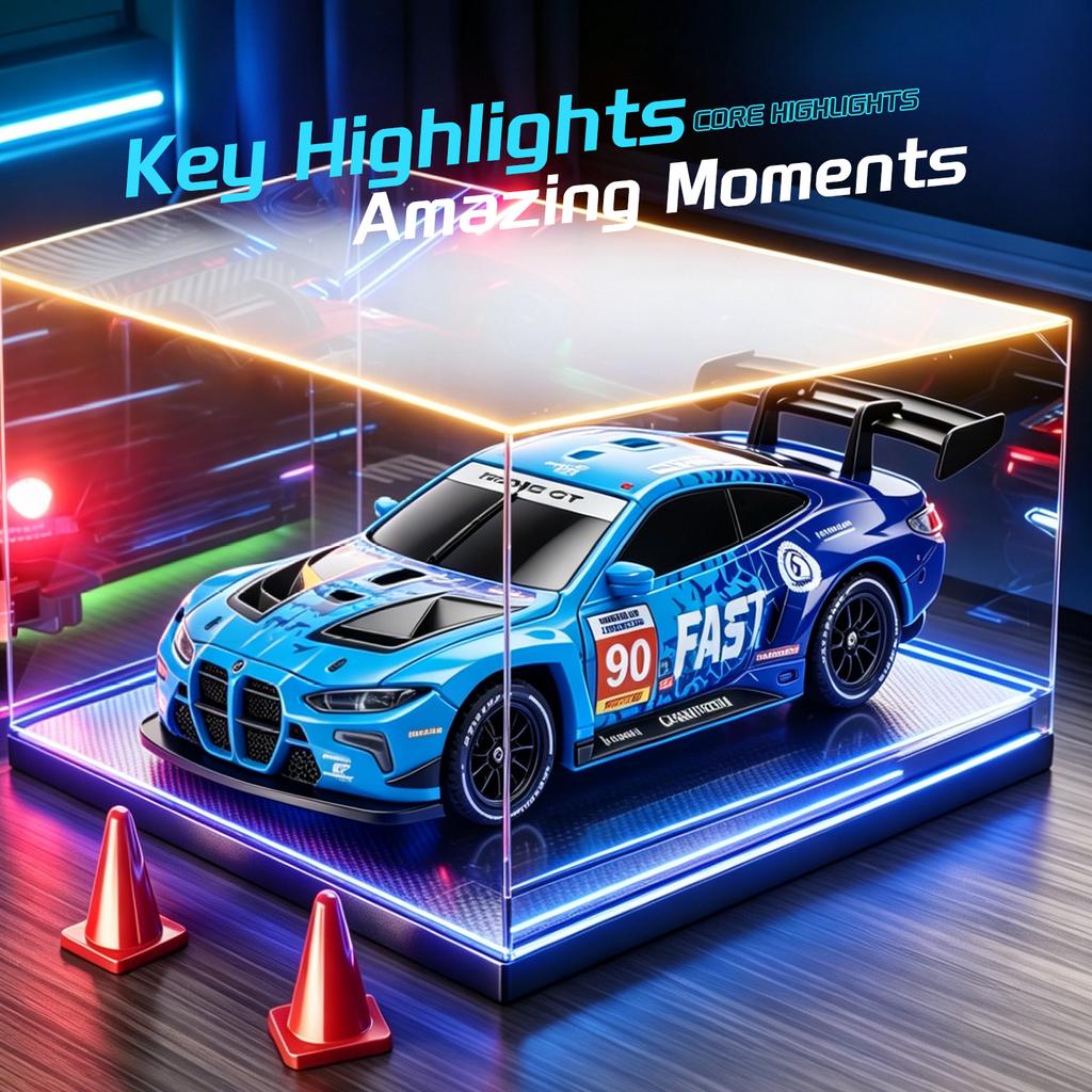 4DRC 1/43 4WD RC Drift Car 2.4GHz High Speed Remote Control Racing Car Desktop Mini Cars Cars for Boys Kids Toy Birthday Gift H6