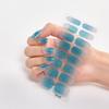 Trendy Waterproof No-Bake Gel Nail Art Stickers with Adhesive Backing