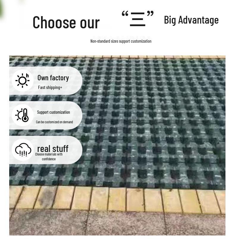 Cross-Shaped Planting Mold (25x19x8cm) - Slope Protection Plastic for Cement