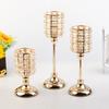 Crystal Candle Holder for Table Centerpieces Wedding Candle Stand Christmas Gift