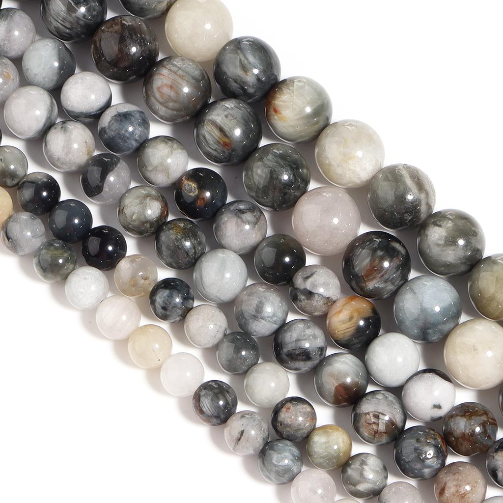 6 8 10mm Natural Stone Beads Eagle Eye Round Loose Spacer Gemstone Beads For Jewelry Making DIY Bracelet Necklace Accessories
