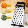 8" & 9" Stainless Steel Four-Sided Cheese & Fruit Grater, Multifunctional Slicer Kitchen Tool