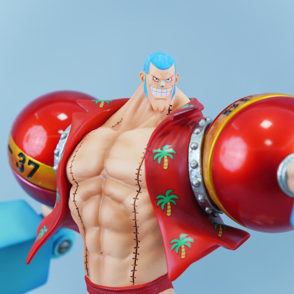 28.5cm/11.22in Anime One Piece Figure Franky Action Figures Pvc Statue Desktop Ornamen Collection Model Toys Gifts Poseable Articulated Scale Detailed