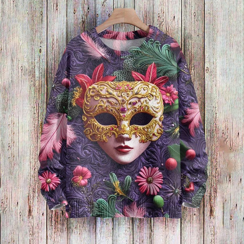 Children's Sweatshirts Boys' And Girls' Knitwear Cute Printed Shirts Round Neck Pullover Tops