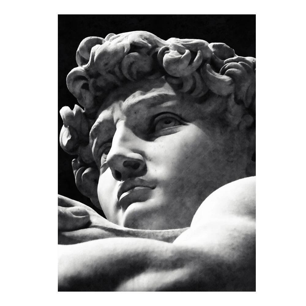 Scultura moderna Pittura su tela Graffiti Stampe artistiche Apollo Marmo David Popolo Poster Immagine di arte della parete per la decorazione della casa della Galleria