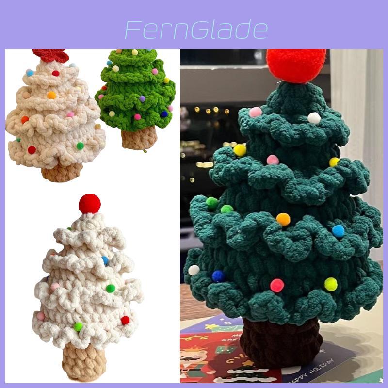 Handmade Diy Knitting Material Kit For Christmas Tree With Santa Claus Perfect Gift For Christmas Celebration