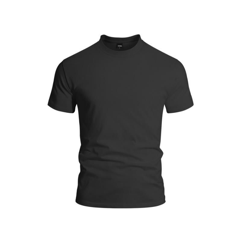 Men Plus Size Solid Color Casual Short Sleeve T Shirt