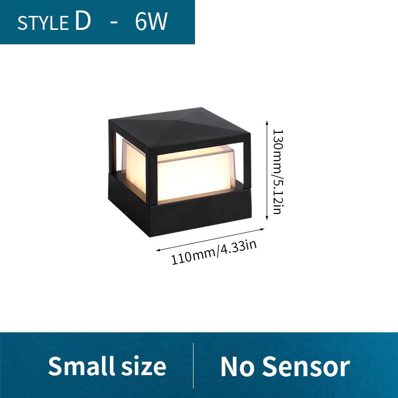 

Светодиодный настенный светильник с датчиком движения PIR 6 Вт 12 Вт AC110 В 220 В наружный водонепроницаемый IP66 современное садовое освещение внутреннее украшение гостиной Warm White