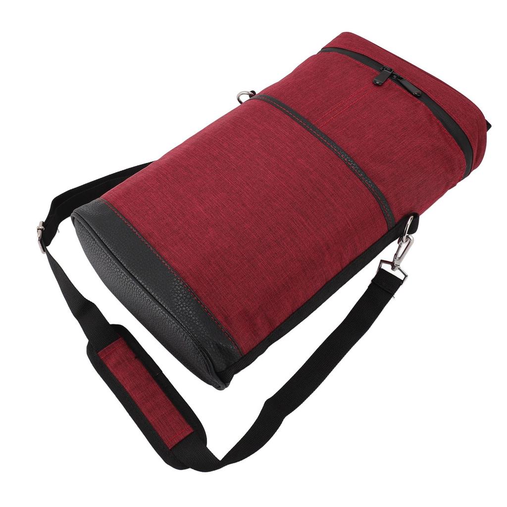 2 Bottle Wine Cooler Bag Leakproof Insulated Padded Wine Carrier Portable Wine Case with Handle