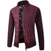 Men S Fleece Thick Stand Collar Knitted Cardigan Sweater Coat
