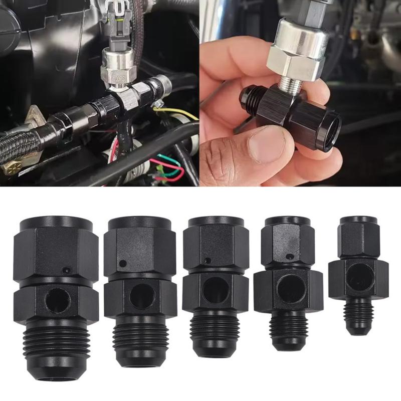 AN Thread Sensor Side Port Adapter Female To Male Flare Fuel Pressure Take Off Hose Pipe for Car Fuel Line and Oil Pipe Use