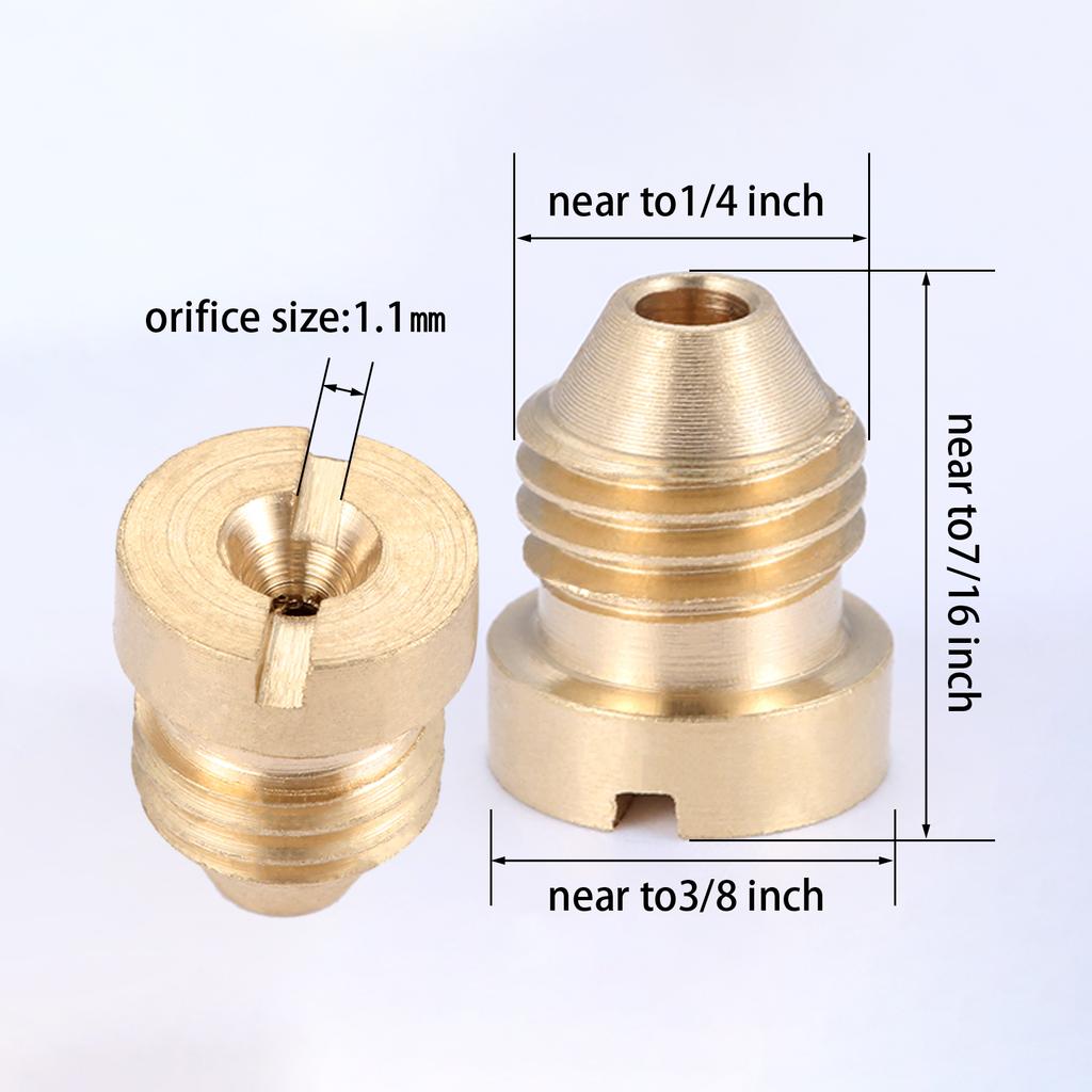 1PC 1.1mm/1.25mm/1.4mm Foam Cannon Orifice Nozzle Tips Universal Thread Tips for Snow Foam Lance for Professional Foam Nozzle