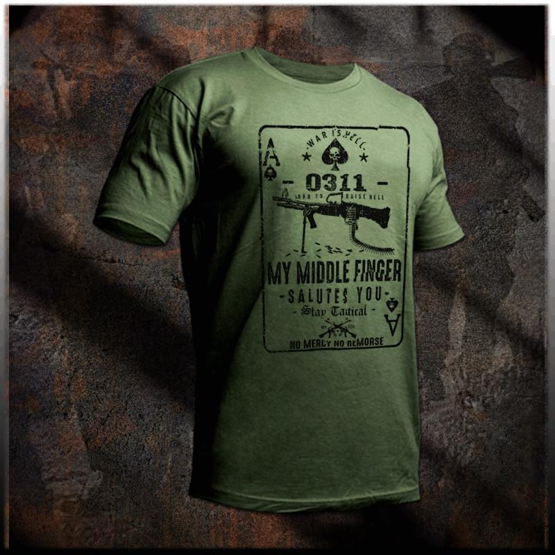 Infantry  Infantryman, Grunt middle finger salute you combat veteran tee Unisex T-Shirt S
