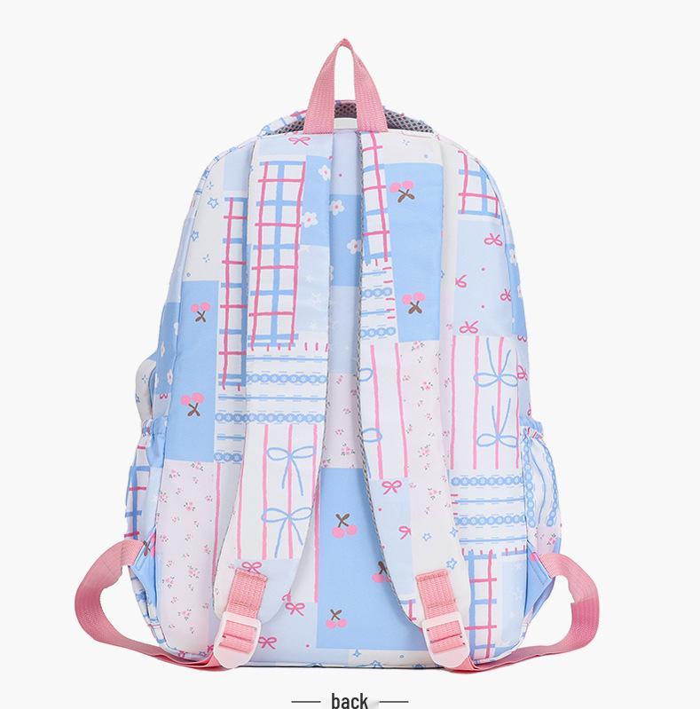 Lightweight Large Capacity Cat Cartoon School Backpack for Boys and Girls