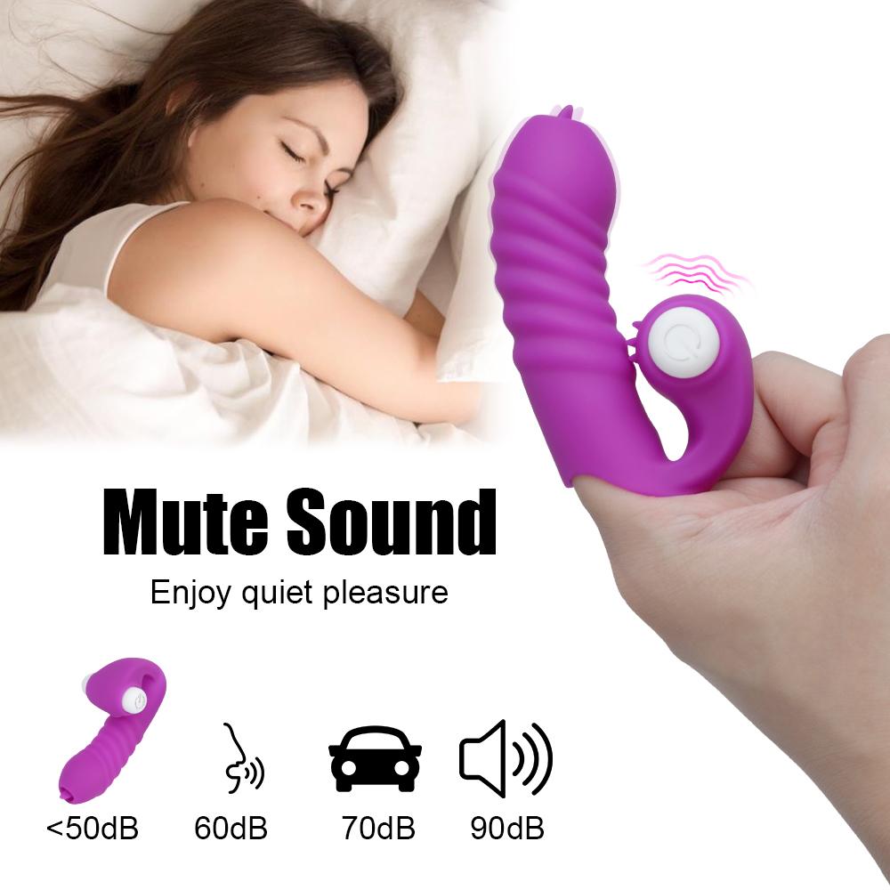 Mini Finger Vibrator Sex Toys for Women Female Masturbation Vagina Stimulation Tongue Massager G-spot Clitoris Stimulator