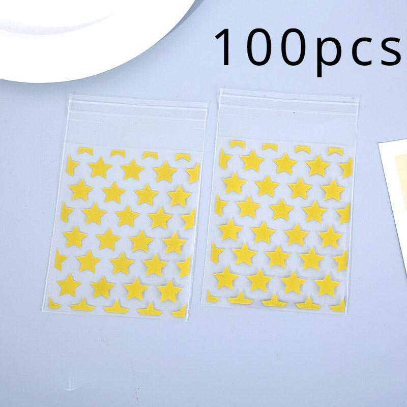 50/100pcs Multi-color Plastic Sealed Bags Birthday Parties Holiday Celebrations Family Cookies Snacks Self-adhesive Bags