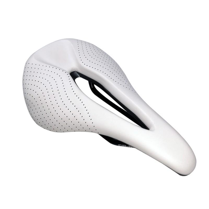BALUGOE 3D Hollow Cycling Saddle Mountain Bike Road Comfortable Ergonomic Seat Pad Nylon Fiber Base EVO PU Leather