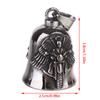 New Men'S Motorcycle Wind Retro Punk Hip Hop Rock Wings Motorcycle Character Bell Pendant Necklace