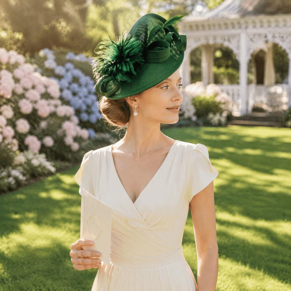 Exquisite Feather Fascinator Hat Elegant Bridal Headband Retro Bride Headdress Wedding