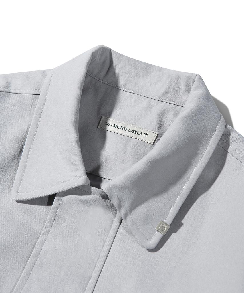 Diamond Layla Comfort Out Pocket Jacket J21 Gray